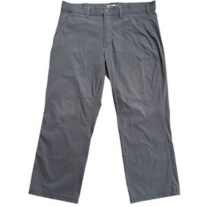 Eddie Bauer Mens Gray Pants 38x34‎ Outdoor Lightweight Travel Casual Trousers
